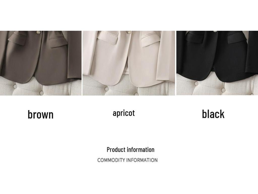 Jachetă costum casual profesională de toamnă/primăvară pentru femei, cu croială slim: La modă, Versatil, Elegant.