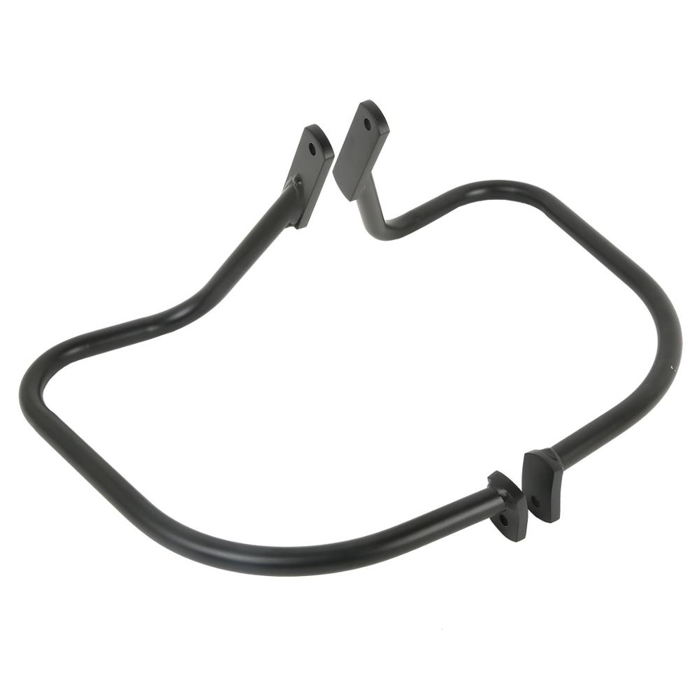 Motorcycle Rear Saddlebag Guard Crash Bar For Harley Softail Heritage Springer FLSTS 1997-1999 1998 чёрный