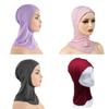 Women's Breathable Modal Muslim Islamic Solid Color Hijab Neck Head Under Scarf Cap For Ramadan