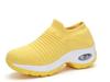 Casual socks shoes women's air cushion flying knitting sports shoes platform mother shoes dance overalls women's shoes