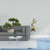 Artificial Bonsai Tree Greenery Collection Faux Plant Centerpieces Horse Statue Art Craft Ornament