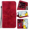 3D Emboss Art Flower Pattern Leather Phone Wallet Case Book Stand For iPhone Samsung Xiaomi Redmi Girl Green Purple Color Magnetic Card Flip Cover Bag