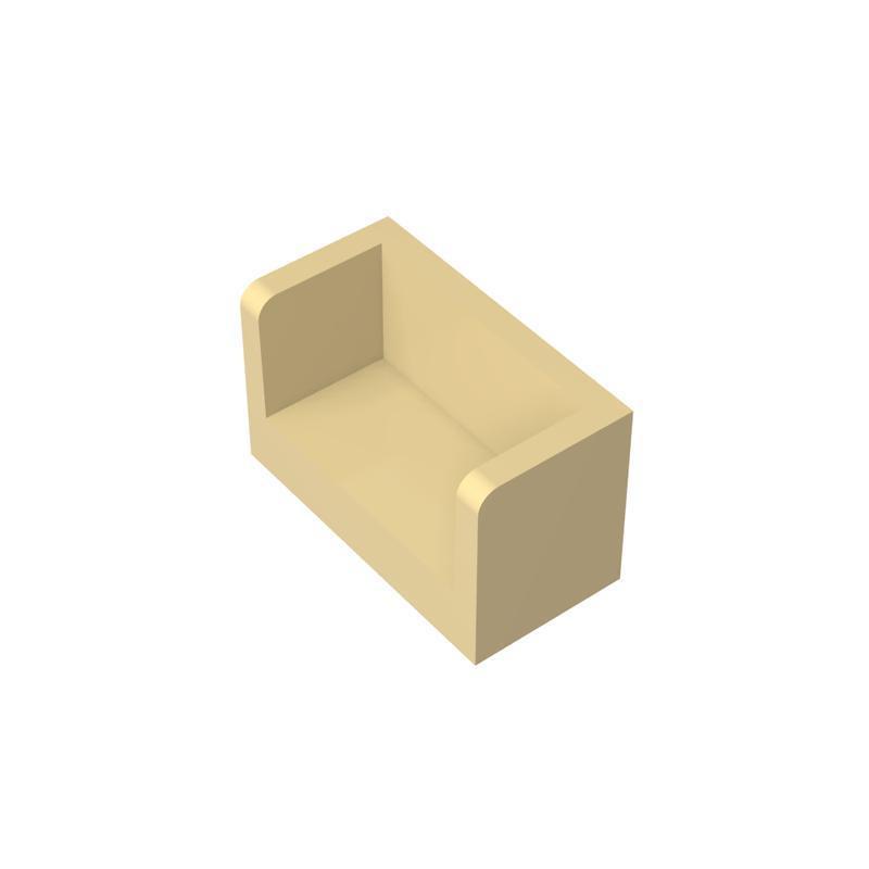 

20pcs MOC 23969 35387 35391 Panel 1x2x1 Rounded Corners 2 Sides Building Blocks DIY Educational Tech Toy Parts