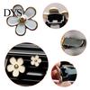 Car Aromatherapy Clip 4Pcs Flower Air Freshener Vent Mount Long Lasting Fragrance Alloy Outlet Odor Removal Type Automotive Diffuser Accessories