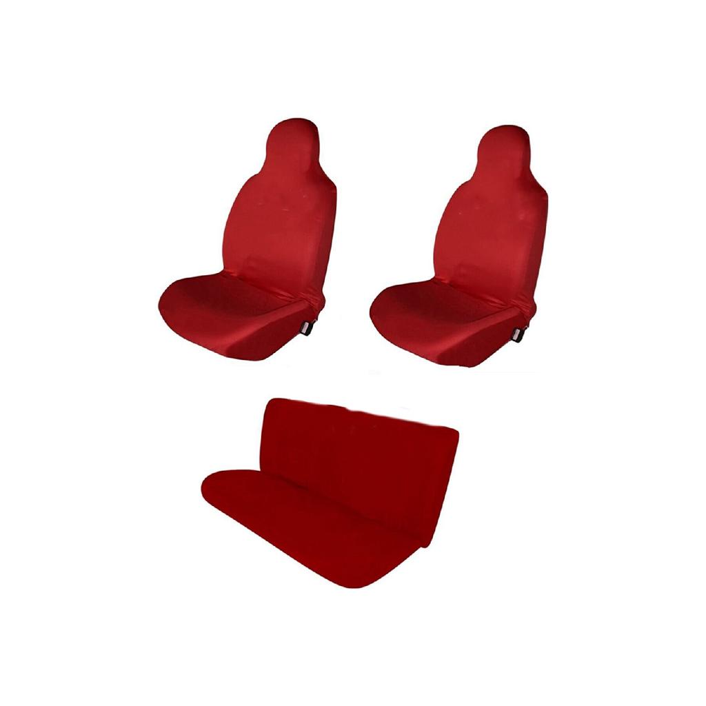 Combed Car Seat Cover Compatible With All Cars Front & Rear Set Without Logo