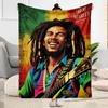 Bob Marley Reggae Blanket Ultrasoft Great For Sofa Picnics Seaside Allseason Use Digital Print Perfect Gift For Relatives And Friends