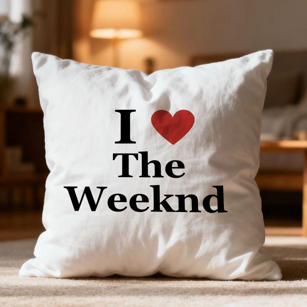 Hot T-Tthe weeknder Cushion Cover Soft Washable Pillow Case Multi-Scene for Couch Bed Travel Office Use