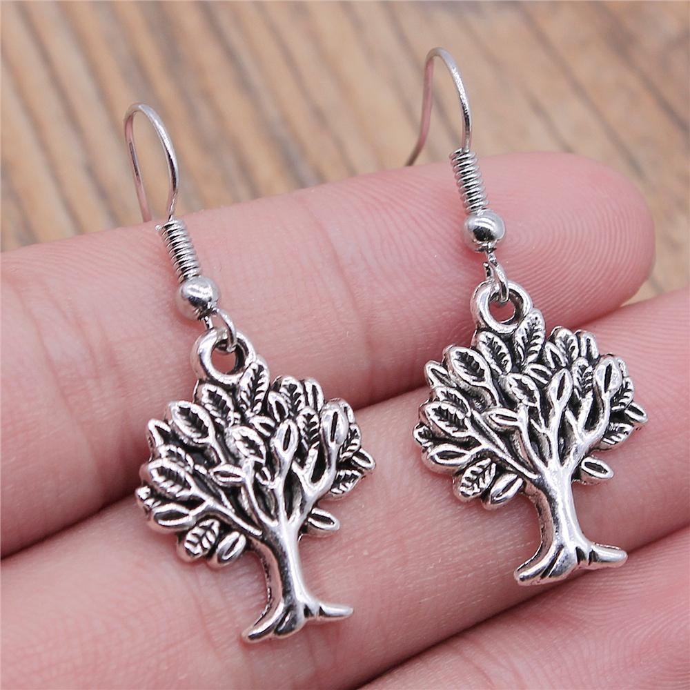 Tree Earring Women Drop Earrings Round Tree Dangle Earrings Women Fashion Jewelry Gift For Women