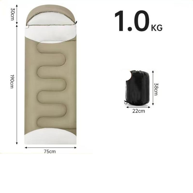 Camping Sleeping Bag Adult Outdoor Spring and Autumn Adult Men and Women Thickened Warm Portable Envelope Sleeping Bag