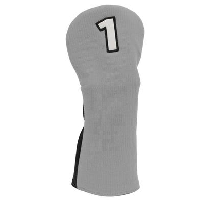 Golf Club Cover Mixed Fabric Head Protector Knitted Polyester Waterproof PU with 1 Number for