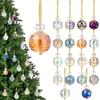12Pcs/box Colorful Sun Catcher 22mm Christmas Tree Decoration Christmas Ball Ornaments  Party