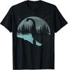 Nessie-Grafik Vollmond Bäume und Sterne! Nessie T-Shirt