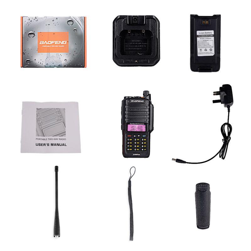 BAOFENG UV-9R Plus Walkie Talkie 10W 8000mAh IP67 Impermeabile Radio Bidirezionale Banda Doppia Radioamatori UV9R plus Interfono
