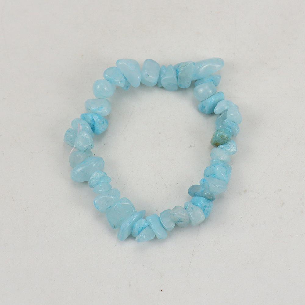 Handmade Beaded Natural Crystal Crushed Stone Bracelet B54