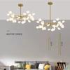 Nordic G4 Led Chandelier Lighting Modern Branch Pendant Light Living Room Gold / Black Art Decor Indoor Lighting(bulb NOT Included)