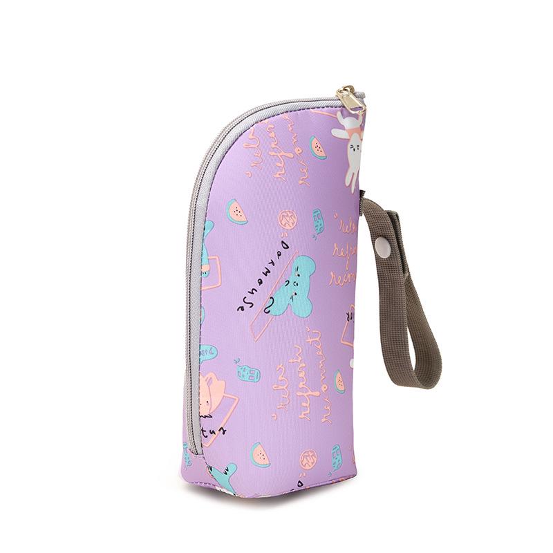 Waterproof Cartoon Baby Bottle Bag - Insulated, Portable, Stroller-Friendly, and Temperature-Stable