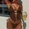 Women Strapless Bikini Set With Padded Top For Swimming And Water Sports