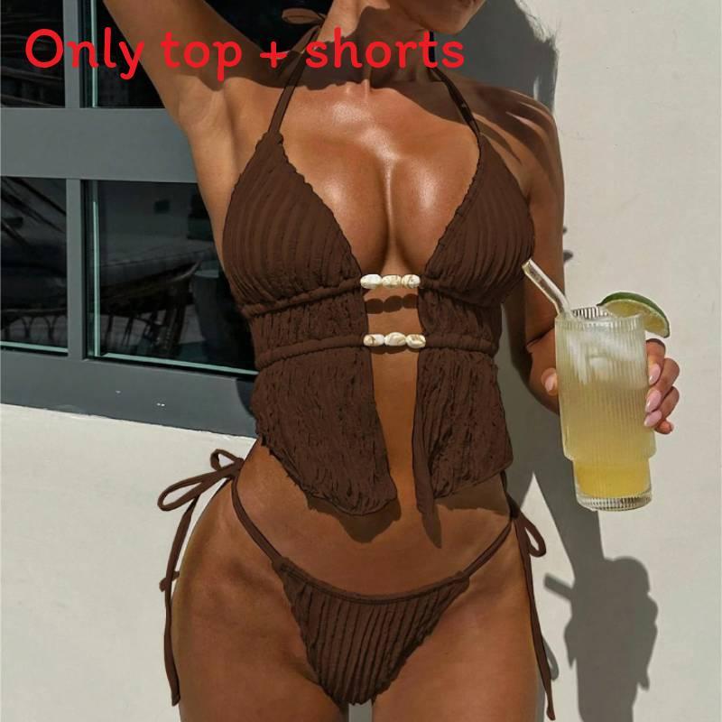 Women Strapless Bikini Set With Padded Top For Swimming And Water Sports