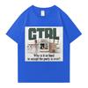 Rapper SZA Ctrl Why Is It So Hard To Accept The Party Is Over Graphic Print Tshirt Unisex WoUnisex Fashion Hip Hop Oversized Tshirt