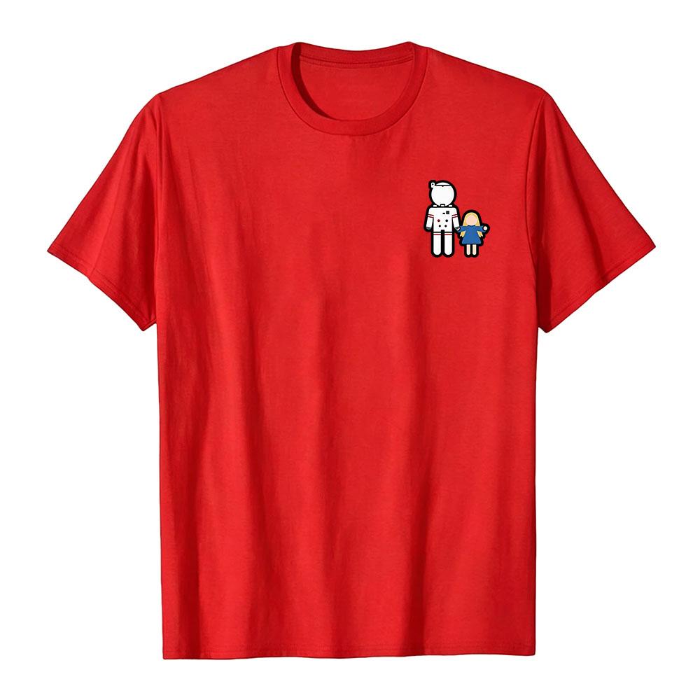 

Pragmata Game Design T-shirt Short Sleeve Cotton Fashion Tshirts Unisex Streetwear Graphic Print Merch Loose Soft O-neck Tees XXL червоний