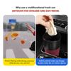 UNYDV1 For Volkswagen VW Car Cup Shaped Trash Can Tumbled Fur Auto Storage Container Tiguan MK1 Mk2 2016 2017 2018 2019 2020 2021