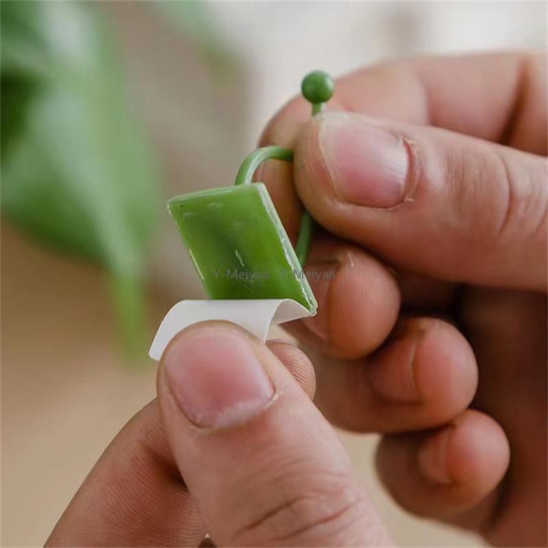10/50/100pcs Home Garden Plant Climbing Wall Fixture Clips Rattan Vine Fixer Self-Adhesive Plant Climbing Wall Fixed Buckle Hook