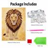 Majestic Lion Pearl Kit DIY 5D Rhinestone Art Craft for Adults Family Party Decoration Handmade Gift