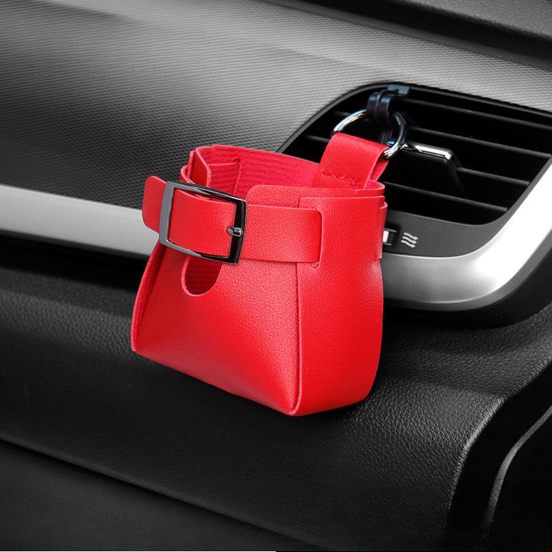 Opbergzak voor Auto Ventilatieopening, Opbergdoos, Airconditioning Vent, Telefoonhouder voor Auto, Diverse Hangende Tas, Auto Decoratiebenodigdheden