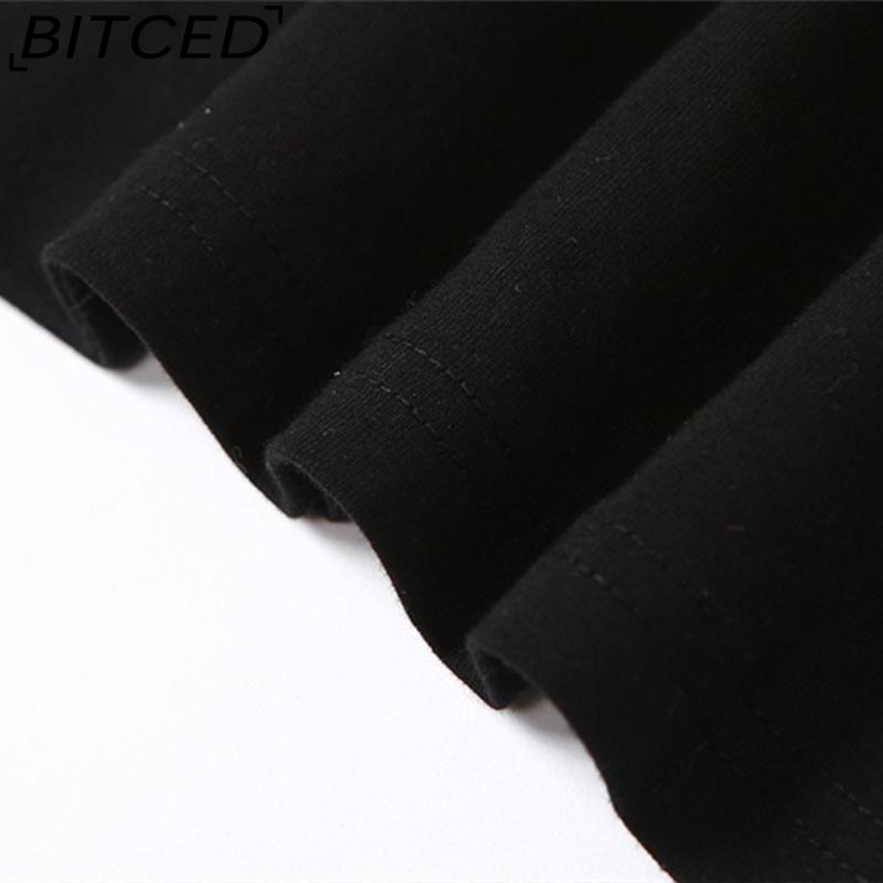 BITCED Wiosna/Lato Damski Modny T-Shirt w Jednolitym Kolorze, Dopasowany, z Dekoltem O, Zmysłowy, z Odkrytymi Plecami