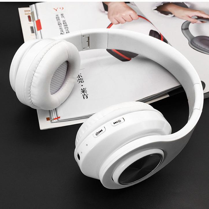 B39 Luminous Foldable Wireless Bluetooth Headphones with Card Slot (2024 Model)