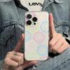 Round Happy Face Transparent Phone Case For iPhone 11 Cases iPhone 15 16 Pro 12 13 14 Pro Max Mini XR XS X 7 8 Plus SE2022 Cover