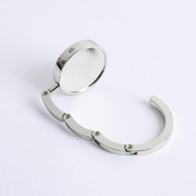 4Pcs Portable Folding Table Hook Bag Parts Foldable Purse Bag Hanger Circle Shape Strong Load-Bearing Handbag Hook Holder Travel
