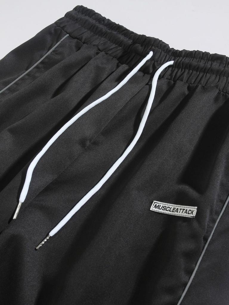 Pantalones Retro de Pierna Ancha Cónicos para Hombre 2025 - Estilo Europeo Americano de Moda