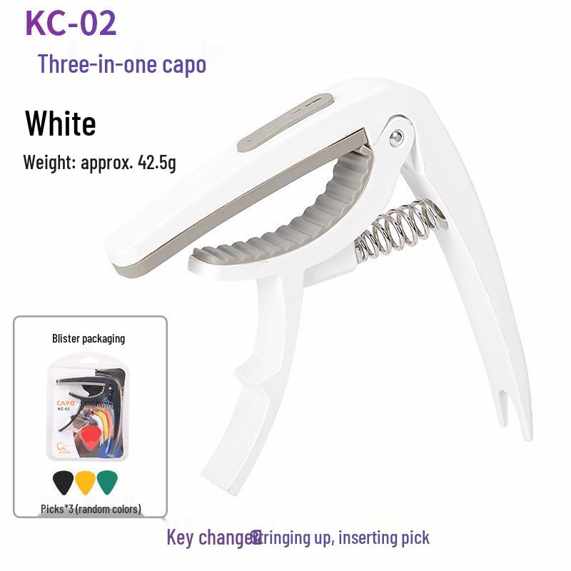 Guitar Capo for Folk, Classical, and Electric Guitars - Plastic and Metal Options Available