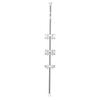 Iris Ohyama Bathroom Tension Rack Stainless Steel Telescoping Height 190~250cm BLT-25S