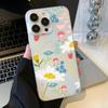 Soft TPU Matte Flower Phone Case for iPhone 13 Funda iPhone 11 14 15 Pro Max 14 Plus 12 Mini 13pro 13promax Transparent Covers