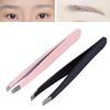 2Pcs/Set Stainless Steel Eyebrow Tweezers Facial Hair Removal Clips Makeup Beauty Tool
