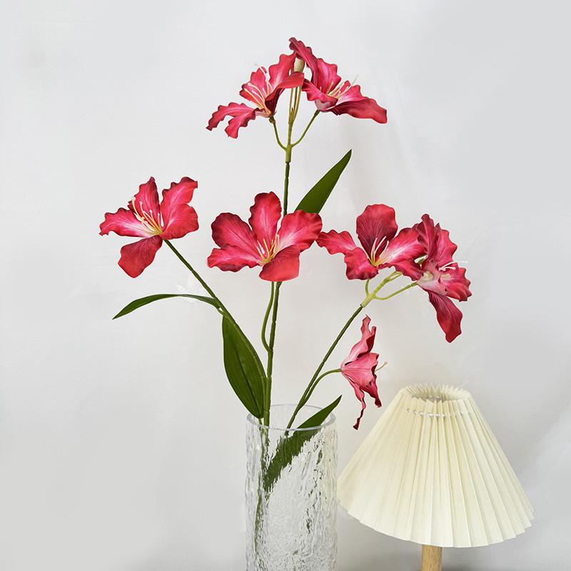 Flowers Wedding Lily Party Silk Flower Display Bright Colors Home Studio Use