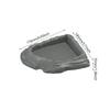 Reptile Water Bowl Plastic Corner Dish Realistic Rock Feeding Tray for Turtle Aquarium and Reptile Habitat