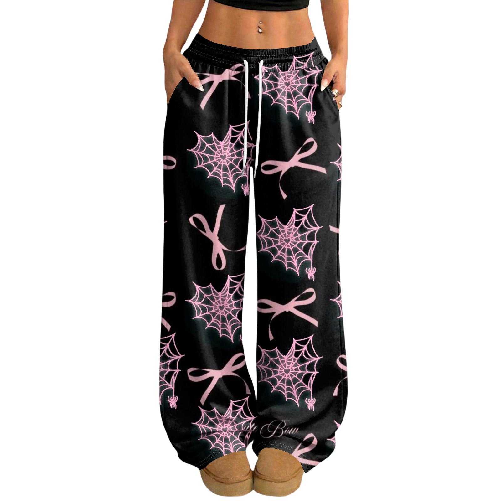 

Женские повседневные и модные брюки с эластичной талией, свободные, с широкими штанинами XXL чёрный