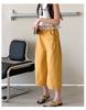 Girls' pants 2026 new stylish casual loose mid size children's thin and versatile girls' cropped pants summer