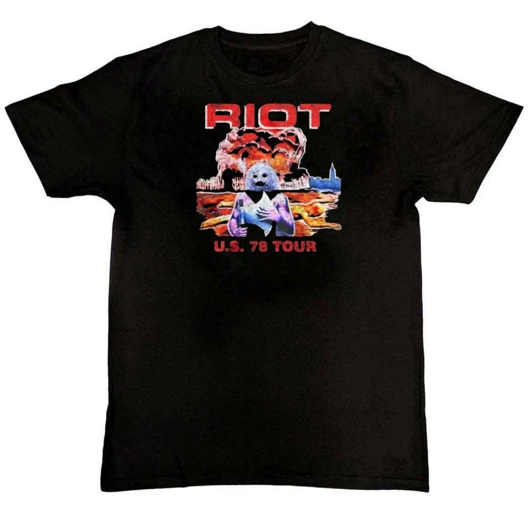 Classic Riot V Band Graphic Print Mens T-Shirt S