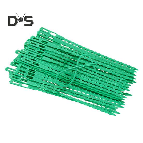 

100 шт. многоразовых стяжек для растений, регулируемые стяжки для растений, самоблокирующиеся кабельные стяжки для вьющихся растений в помещении и на открытом воздухе, организация кабелей B