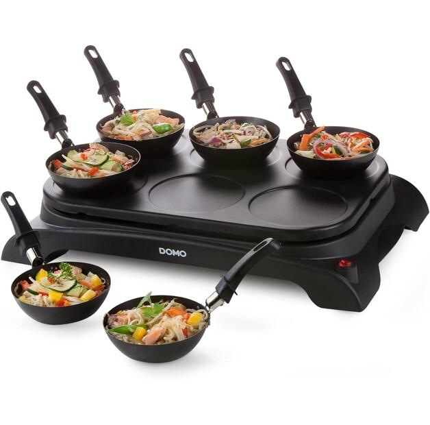 Раклетница Domo DO8710W Family Party-Wok-Set/Pancake-Maker Gourmet-Set