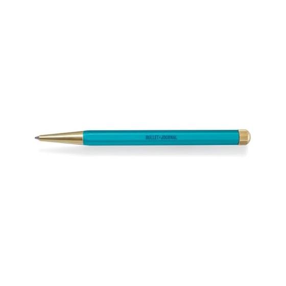 Leuchtturm Gel Ink Ballpoint Pen 0.5mm Drehgriffel No.1 Bullet Journal Turquoise 373794 Official Import Drehgriffel Reissue Classic Design Trendy