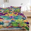 Rick and Morty: Trippy Adventure Bedding Set  Comforter Cover Gift for Bedroom,Includes 1 Cover and 2 Pillowcases, No InsertB321