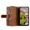 For Xiaomi Poco M8 5G/Redmi Note 15 5G (Global) Case 9 Card Slots Zipper Wallet PU Leather Phone Cover with Wrist Strap
