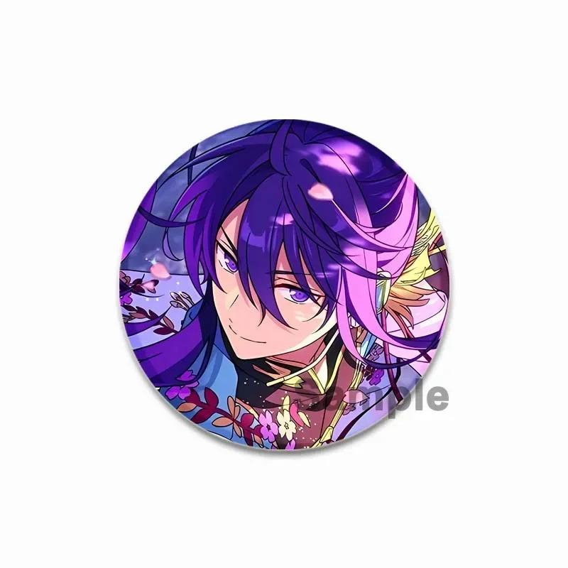 32/44/58MM Tinplate Brooch Ensemble Stars SOUMA KANZAKI Round Pins Cute Cartoon Badge for Backpacks Clothes Accesoory Jewelry