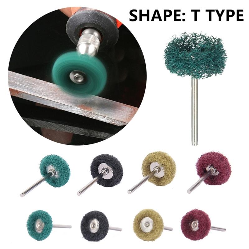 100pcs Abrasive Wheels Nylon Abrasive Buffing Wheels Nylon Polishing Brushes Suitable for Various Tools Jewellery Crafts