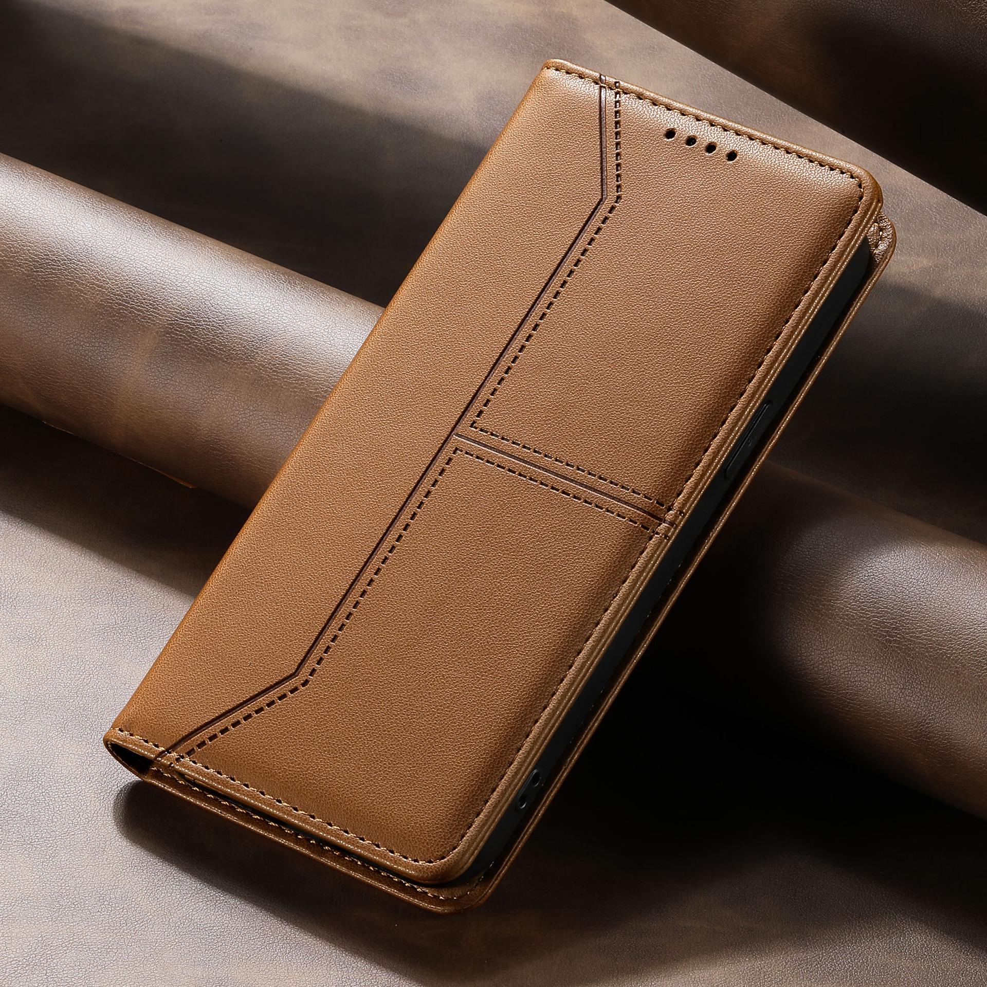 

Compatible Leather Case for iPhone 17/16 Pro Max & iPhone 15 Pro iPhone 15 6.1 коричневий